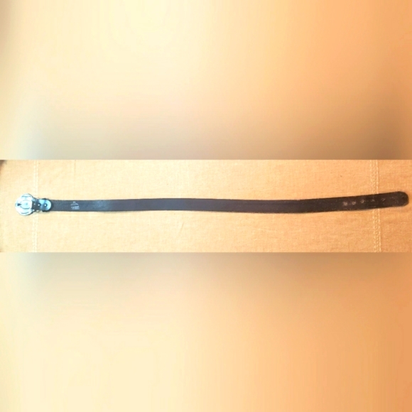 Harley Davidson Buckle And Belt Embossed Black Leather Size 44 USA - Picture 15 of 16